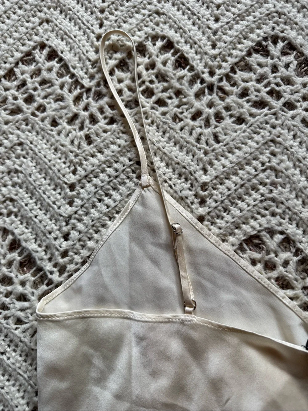 J. Crew Ivory Satin Camisole
